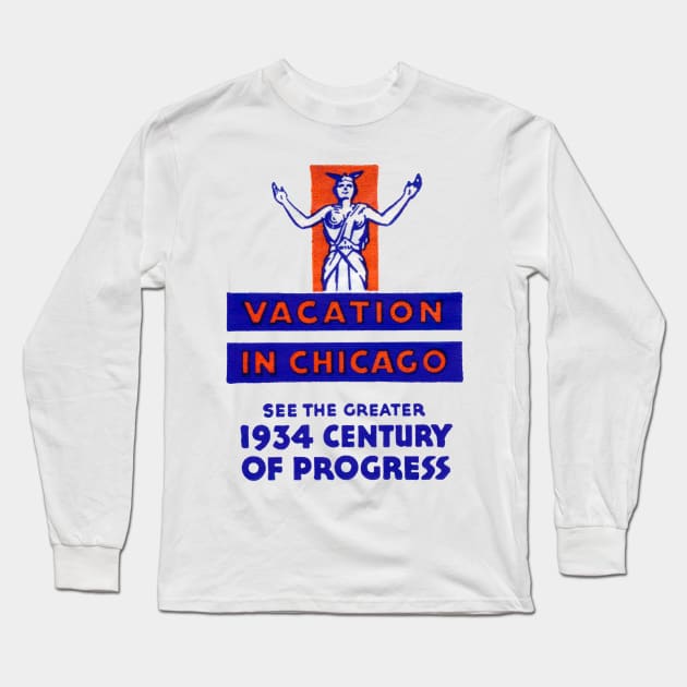 1934 Century of Progress, Chicago Long Sleeve T-Shirt by historicimage